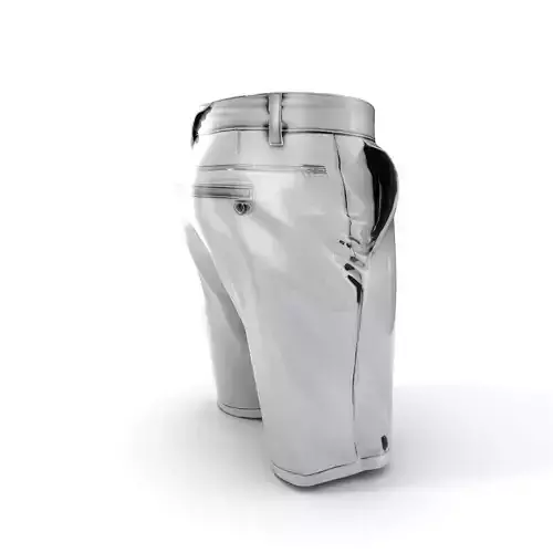 Mens Casual Shorts D Model Pack Low-poly 3D model