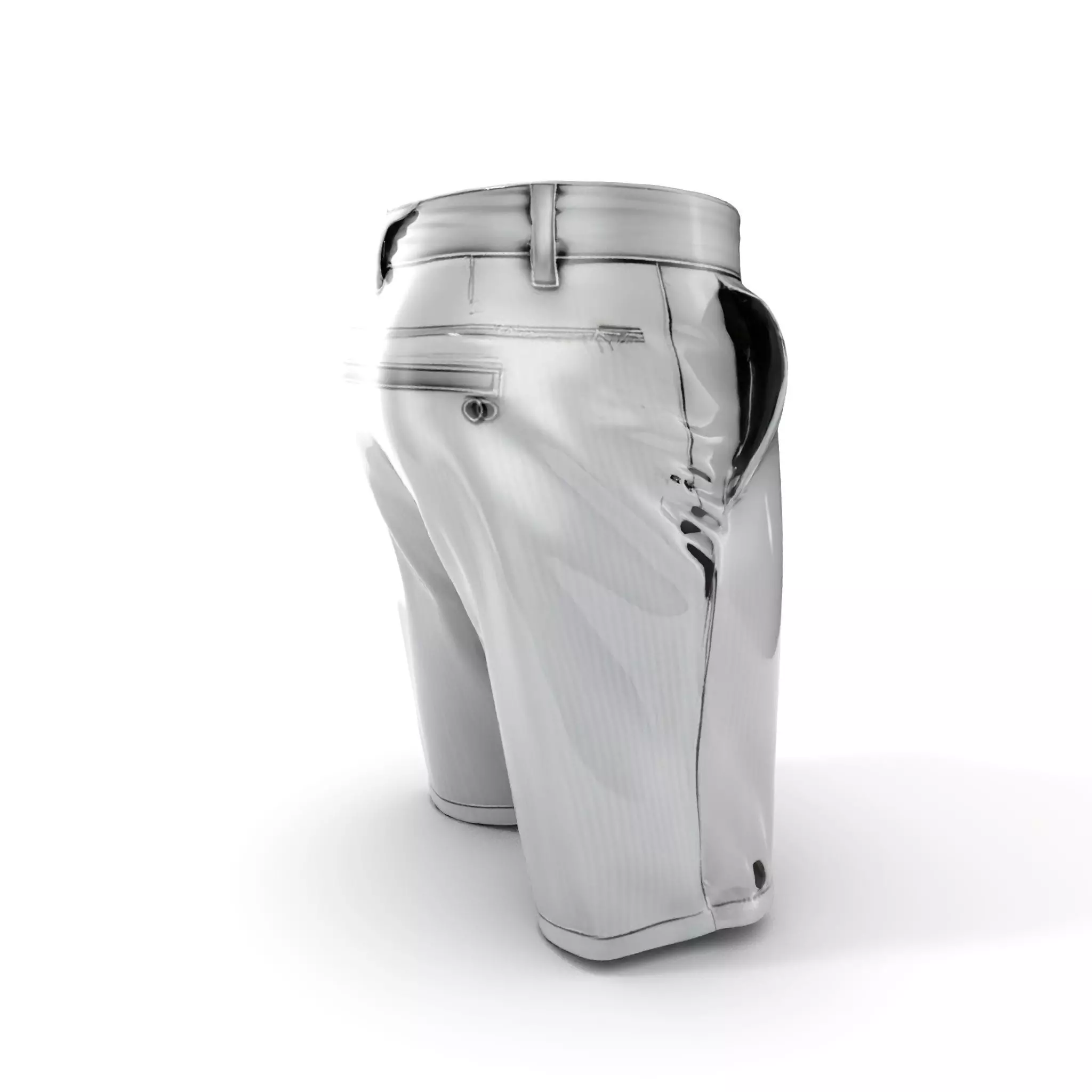 Mens Casual Shorts D Model Pack Low-poly 3D model_0