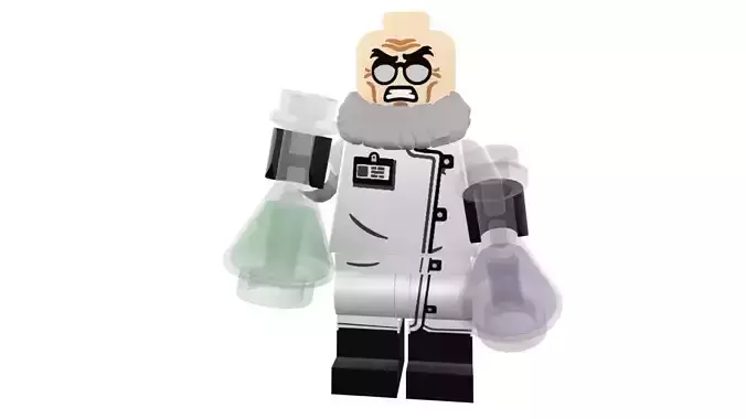 3D-print-Minifigure - 71020-4 Professor Hugo Strange 3D print model