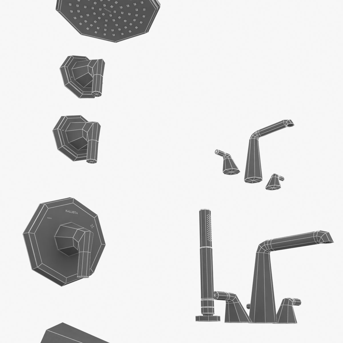 kallista bath fixtures 3D model_15