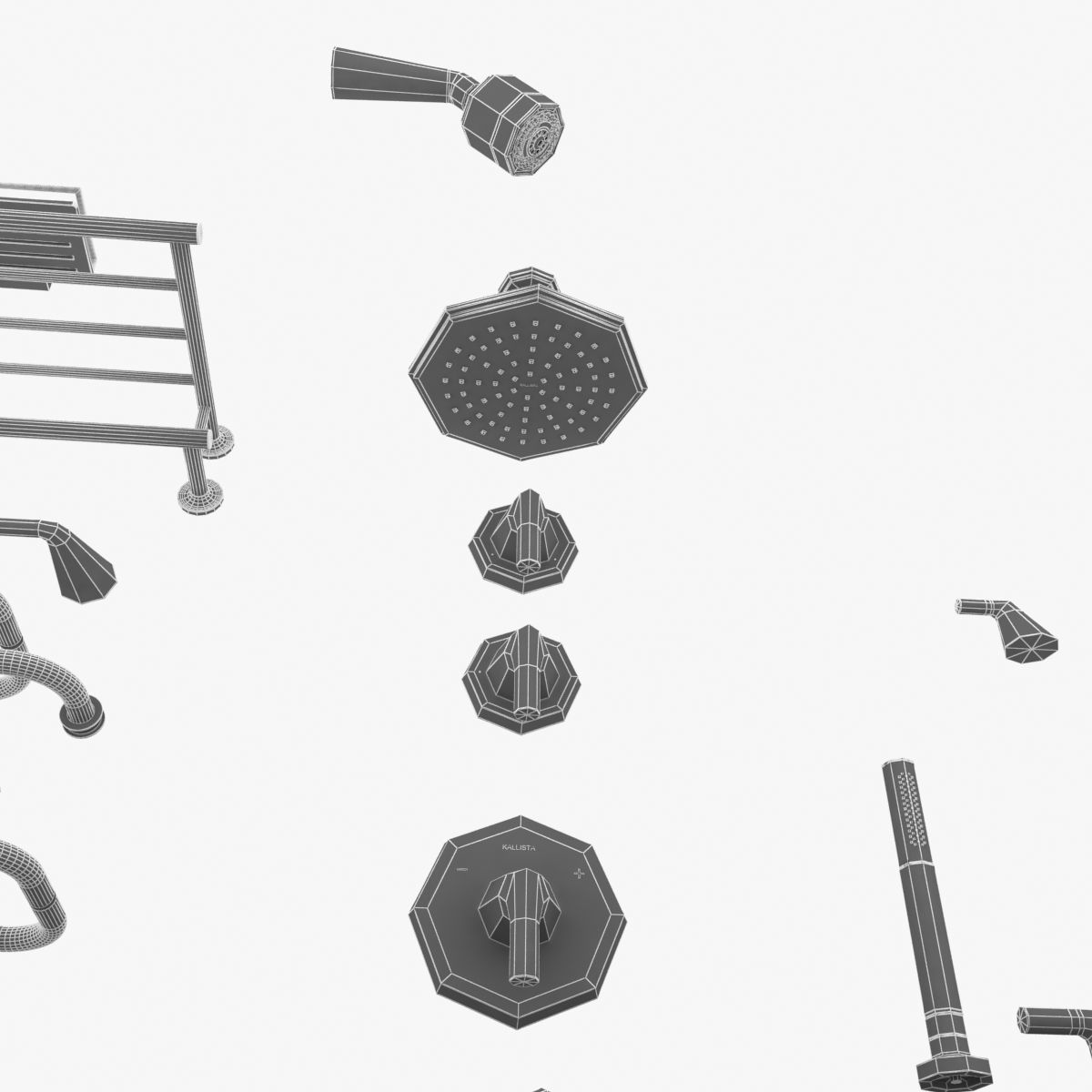 kallista bath fixtures 3D model_9