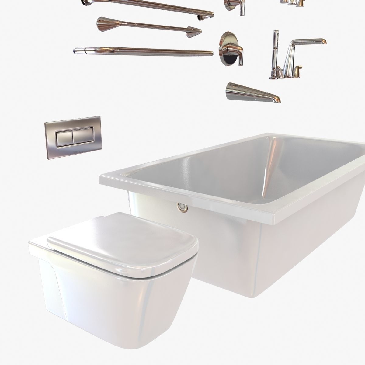 kallista bath fixtures 3D model_10