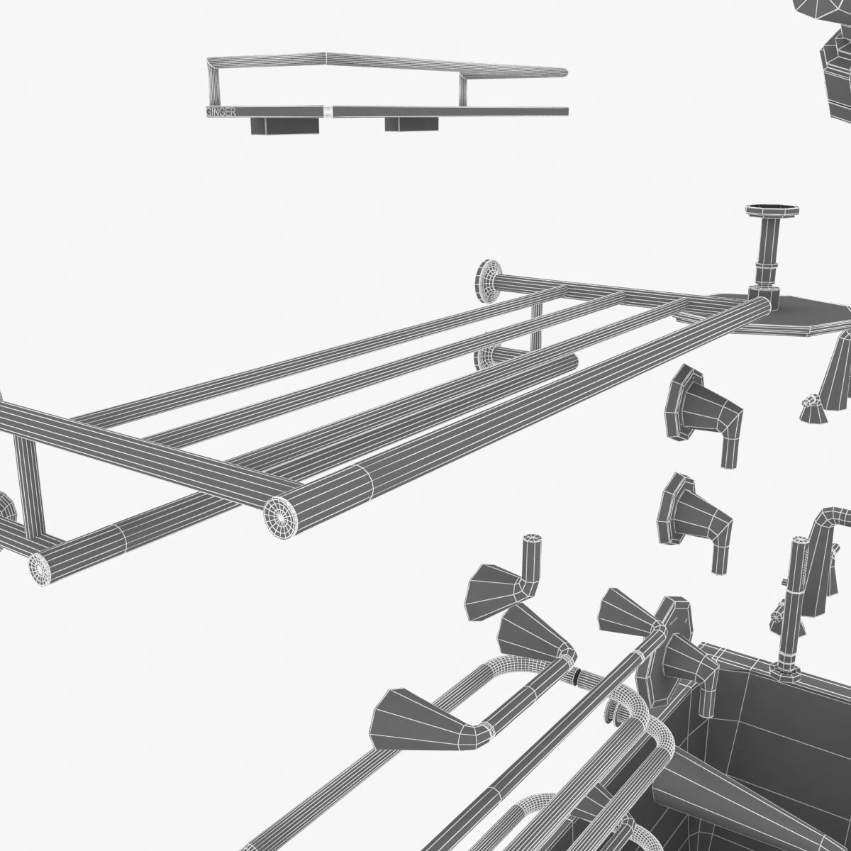 kallista bath fixtures 3D model_13