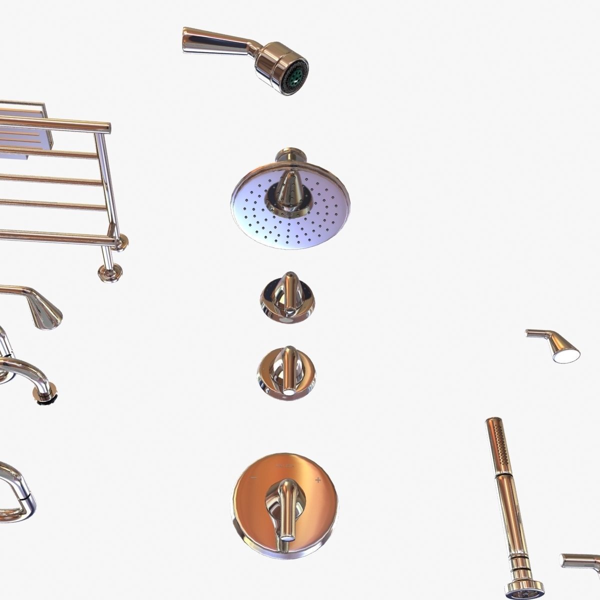 kallista bath fixtures 3D model CGTrader