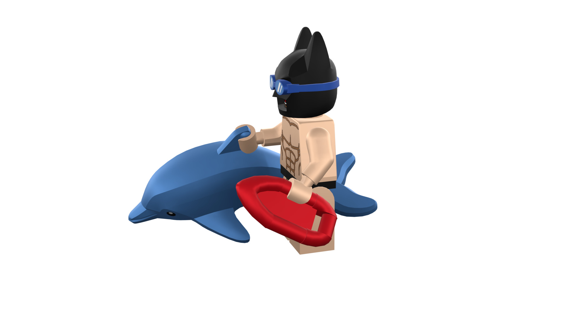 3D-print-Minifigure - 71020-6 Swimming Pool Batman 3D print model_43
