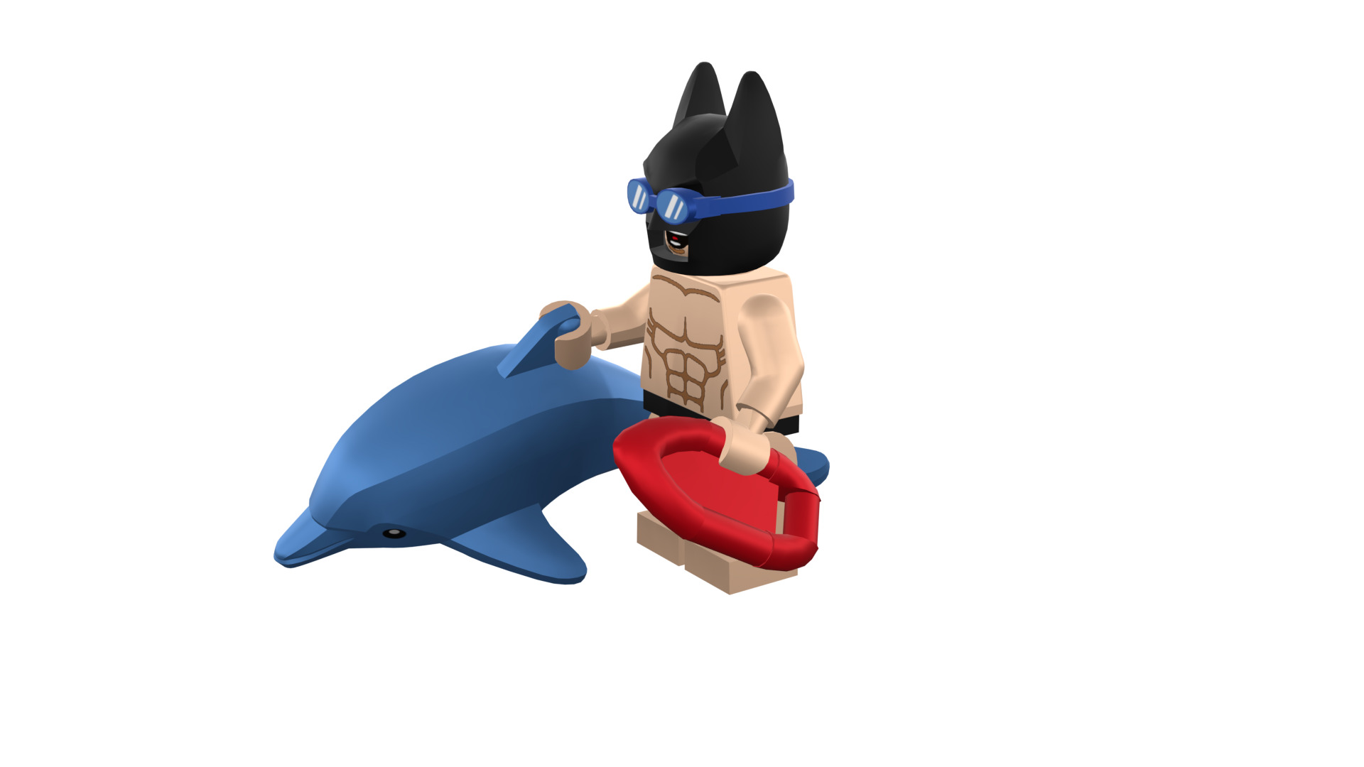 3D-print-Minifigure - 71020-6 Swimming Pool Batman 3D print model_45