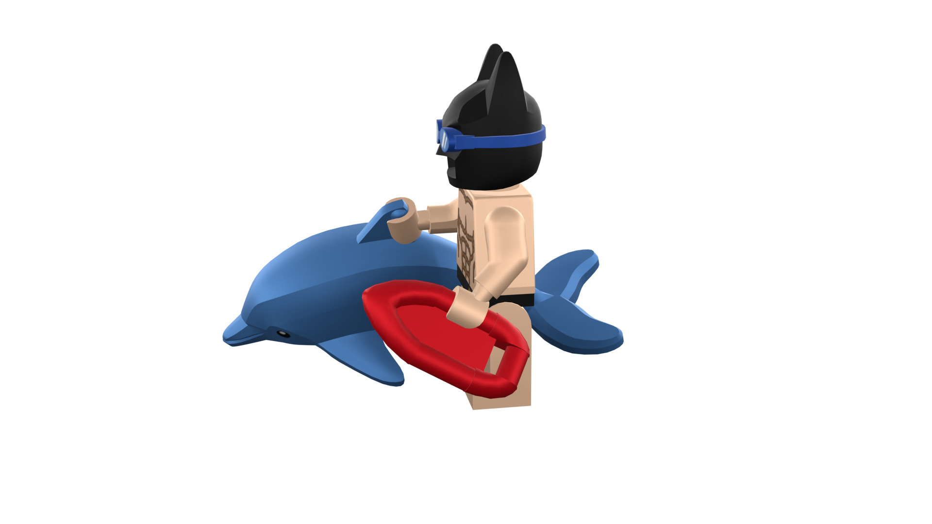 3D-print-Minifigure - 71020-6 Swimming Pool Batman 3D print model_42