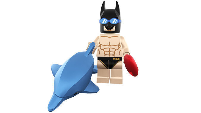 3D-print-Minifigure - 71020-6 Swimming Pool Batman 3D print model