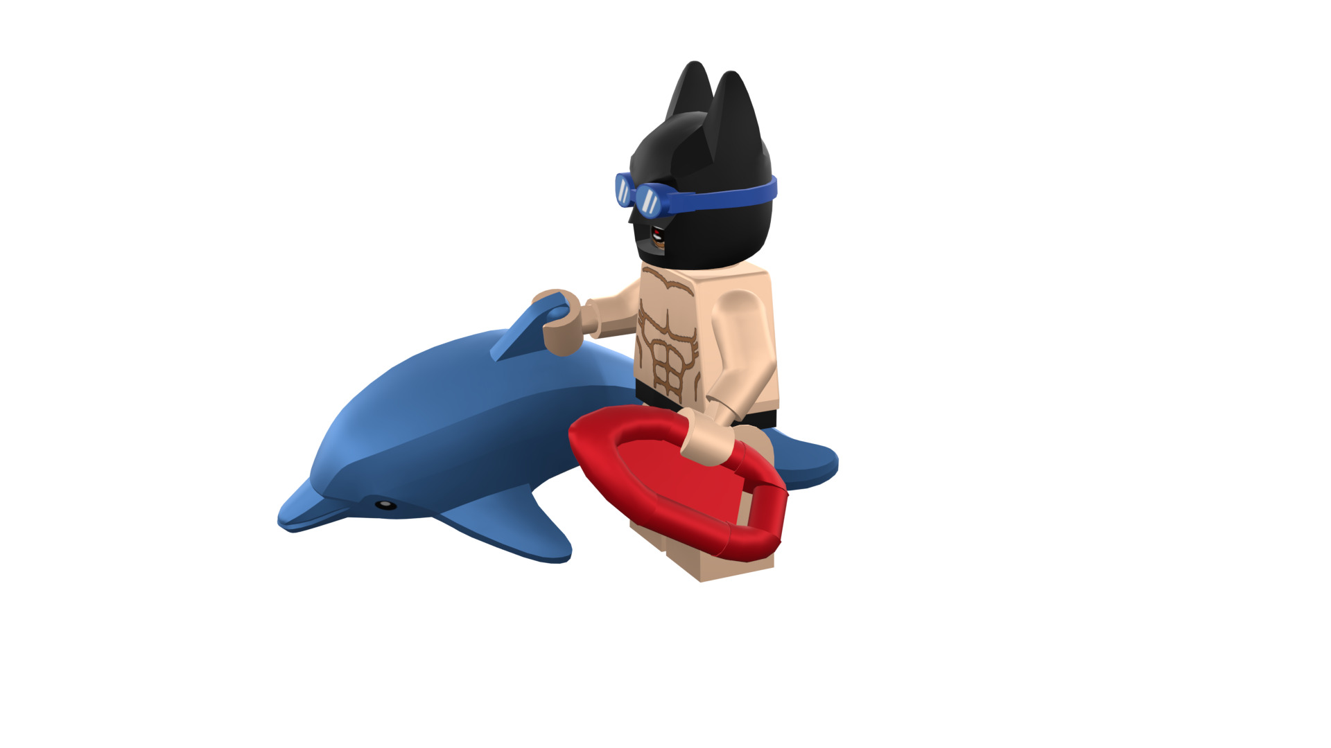 3D-print-Minifigure - 71020-6 Swimming Pool Batman 3D print model_44