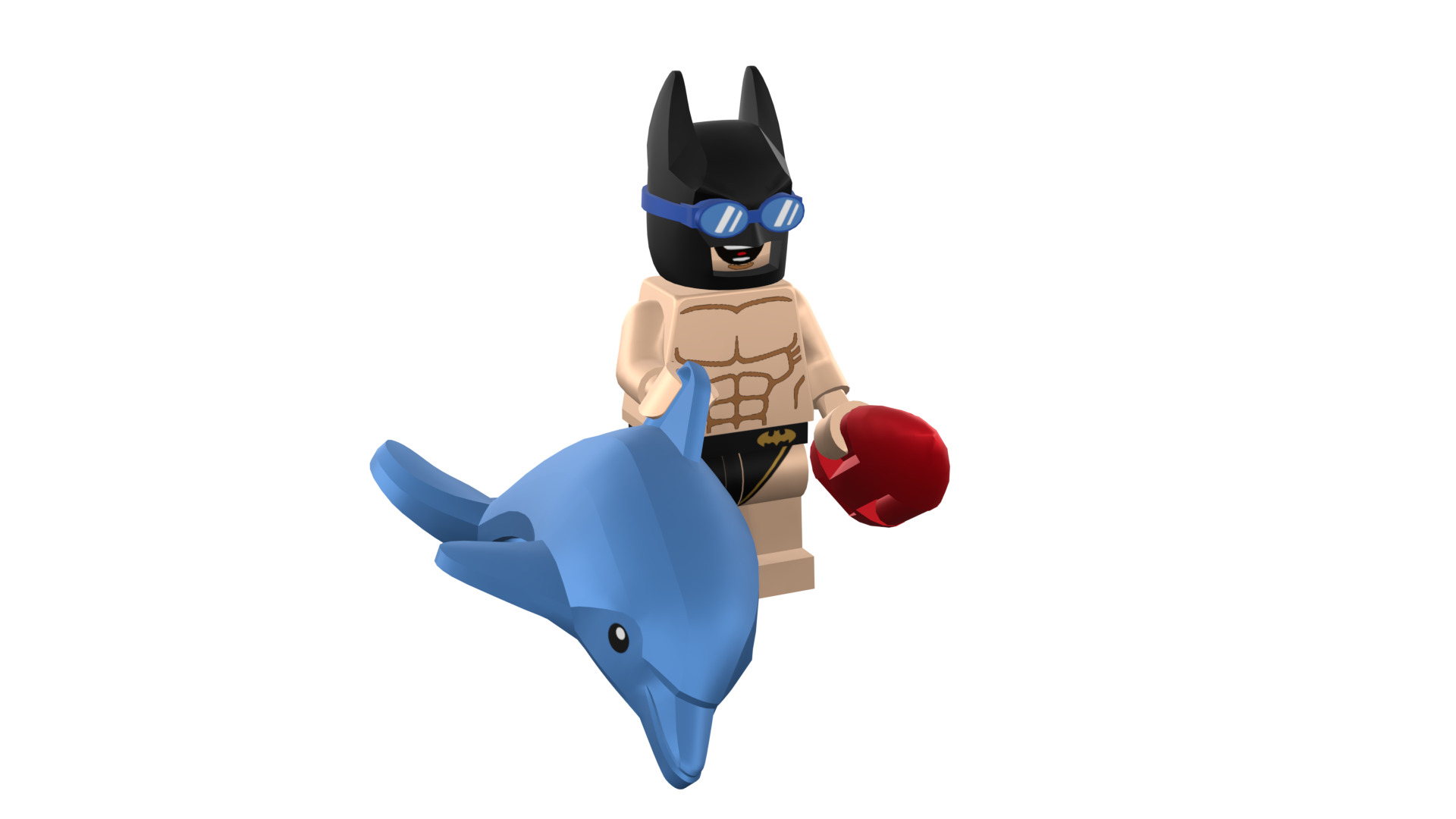 3D-print-Minifigure - 71020-6 Swimming Pool Batman 3D print model_11