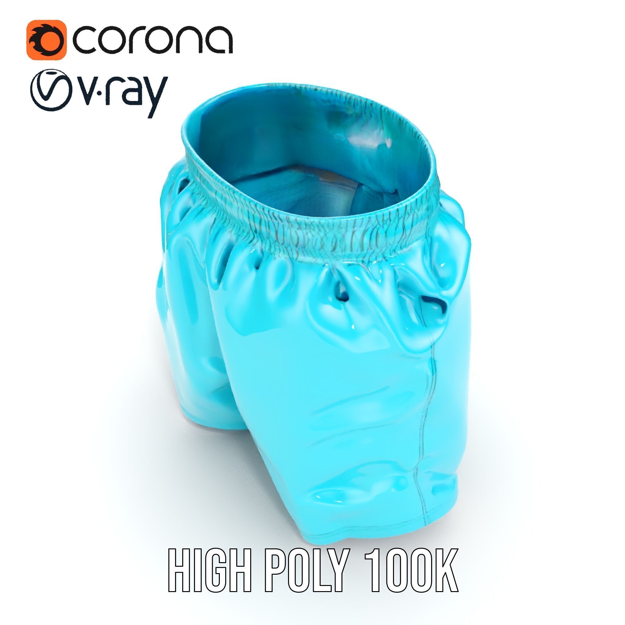 Casual Swim Shorts D Model Pack Low-poly 3D model_35