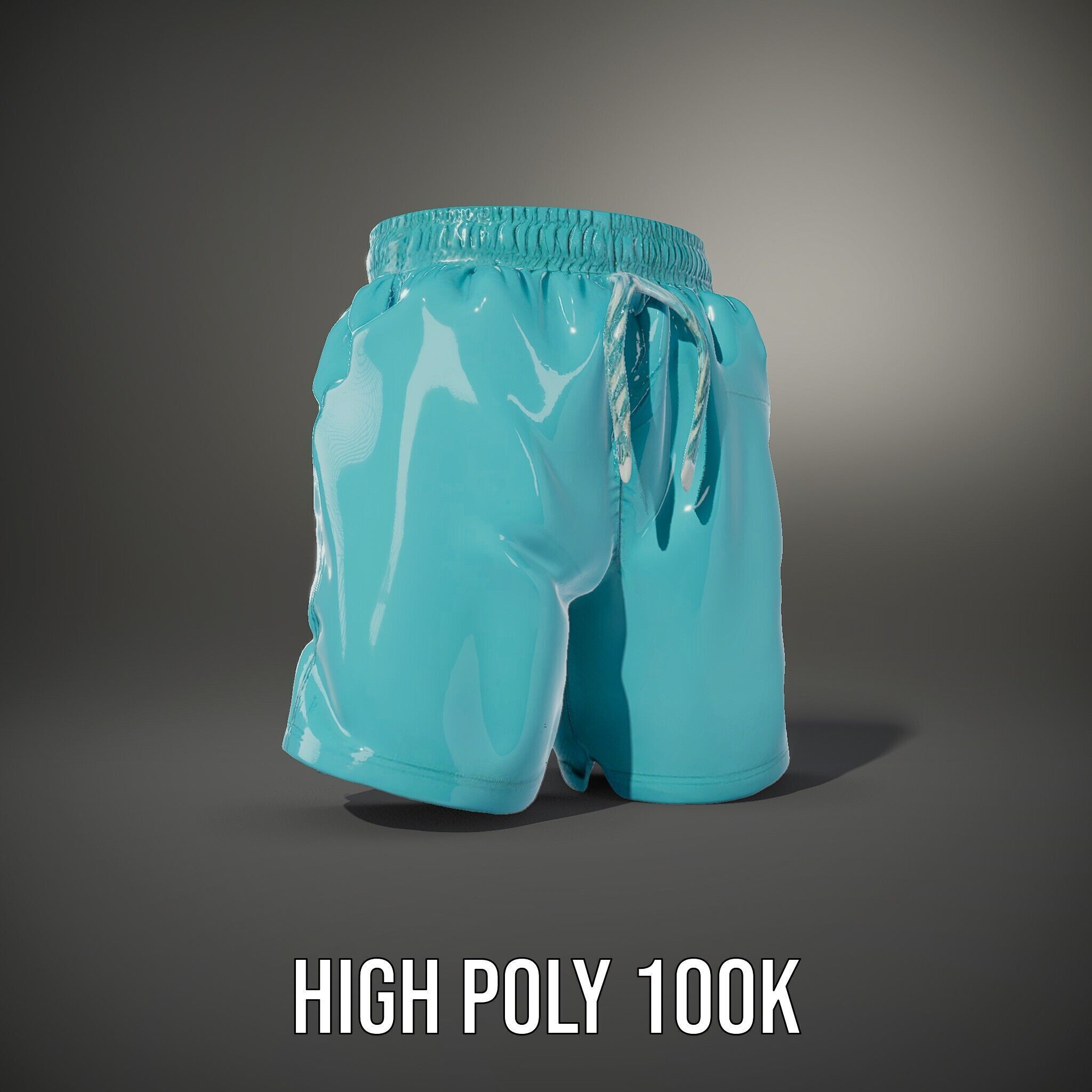 Casual Swim Shorts D Model Pack Low-poly 3D model_8