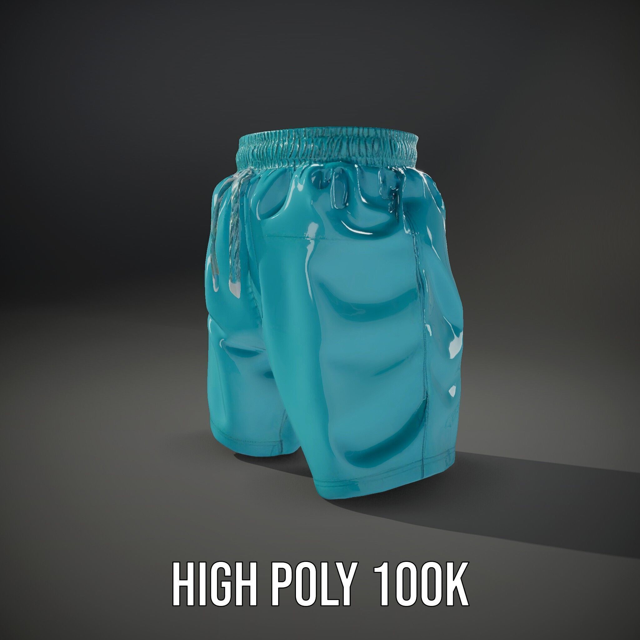 Casual Swim Shorts D Model Pack Low-poly 3D model_11