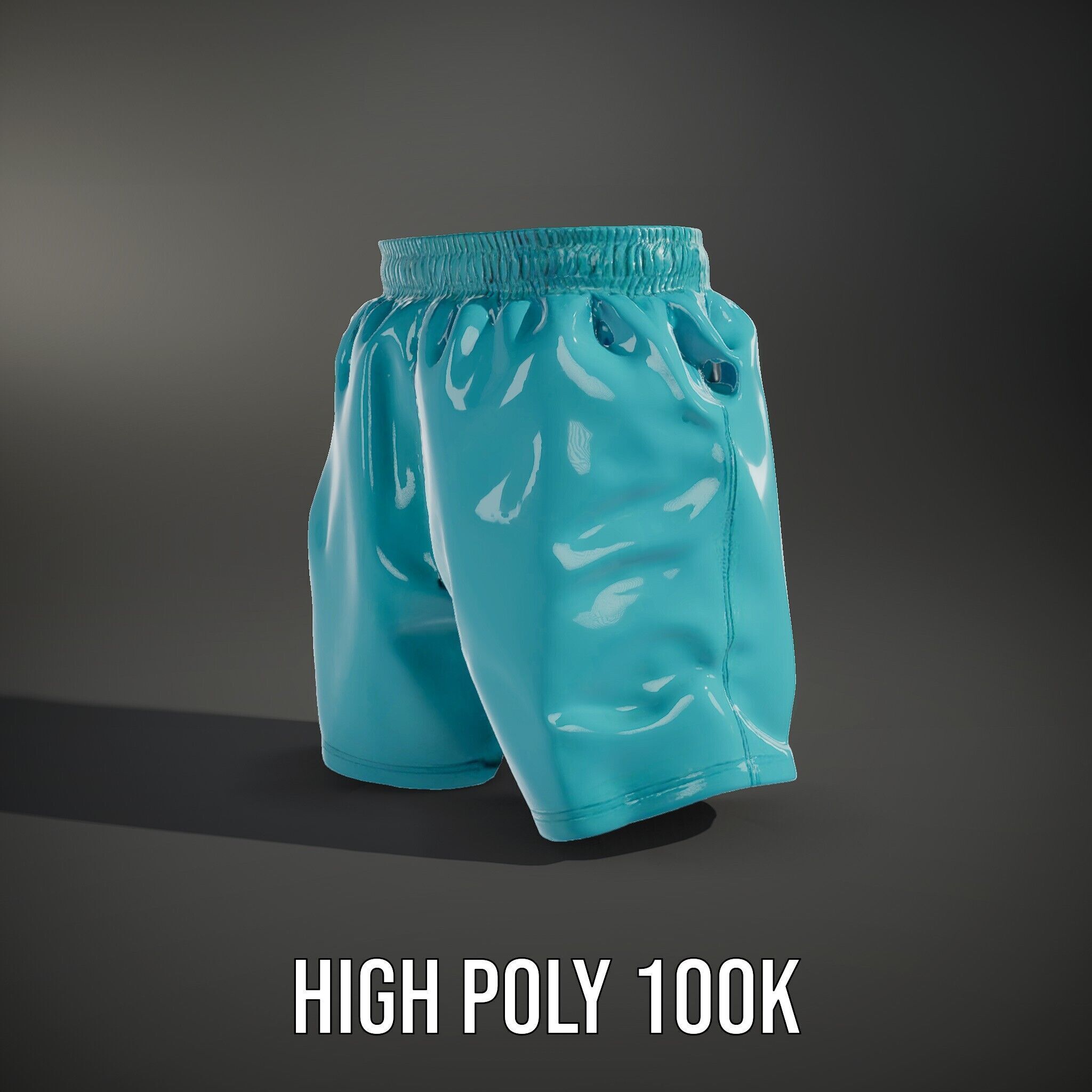 Casual Swim Shorts D Model Pack Low-poly 3D model_14