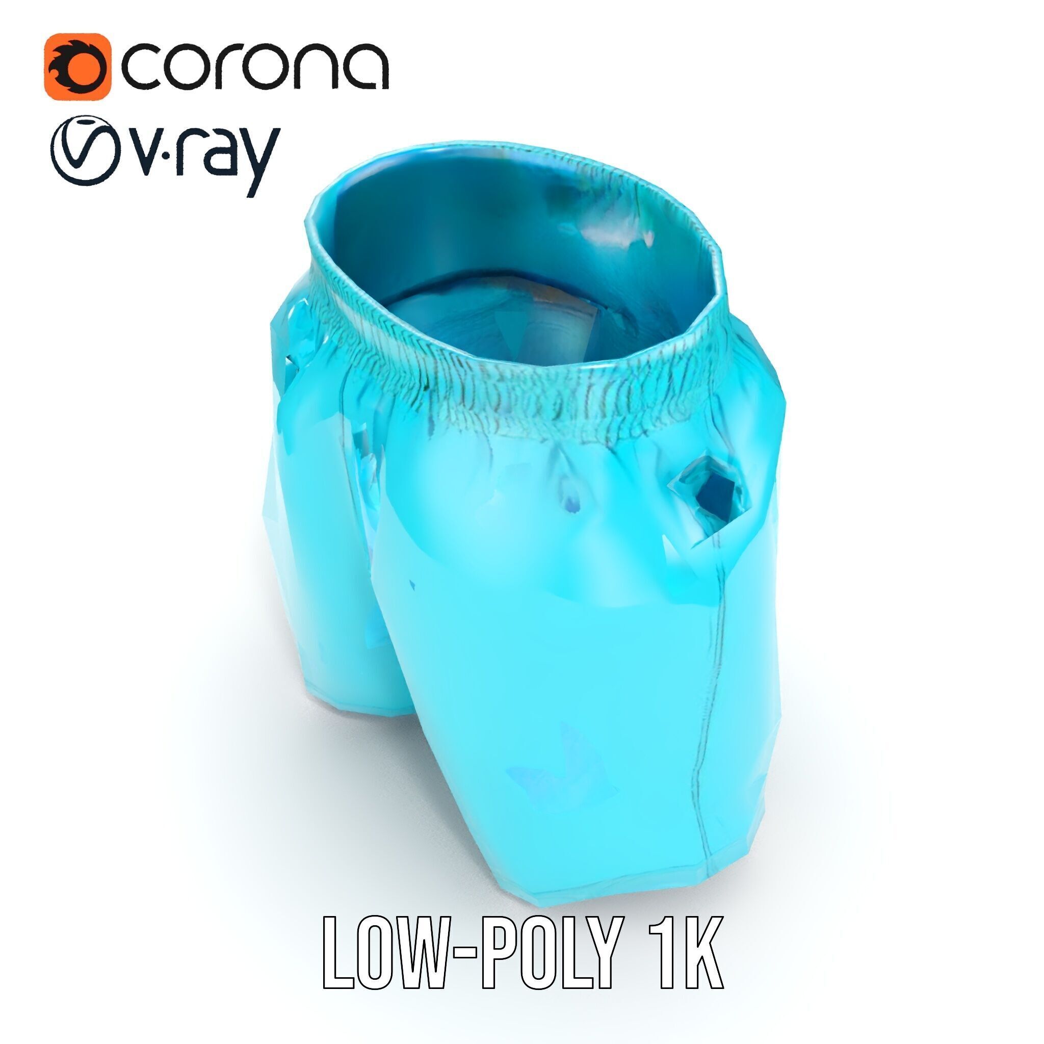 Casual Swim Shorts D Model Pack Low-poly 3D model_10