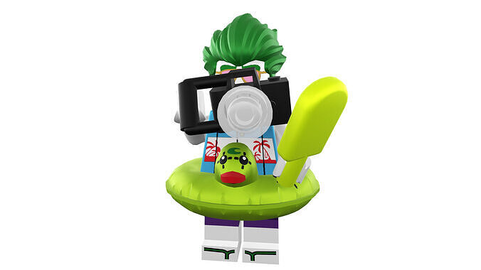 3D-print-Minifigure - 71020-7 Tropical Joker 3D print model