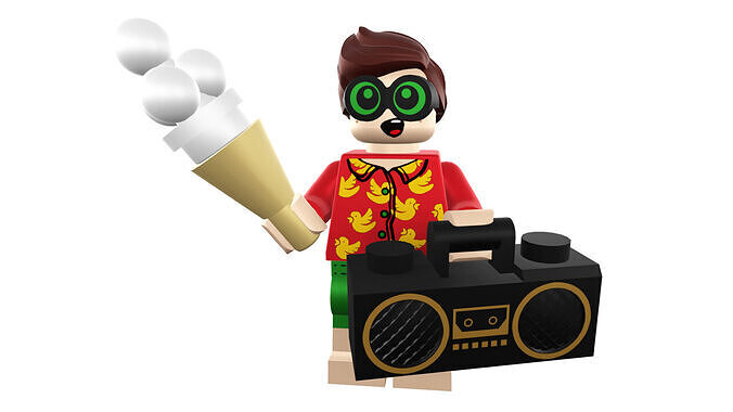 3D-print-Minifigure - 71020-8 Vacation-Robin 3D print model