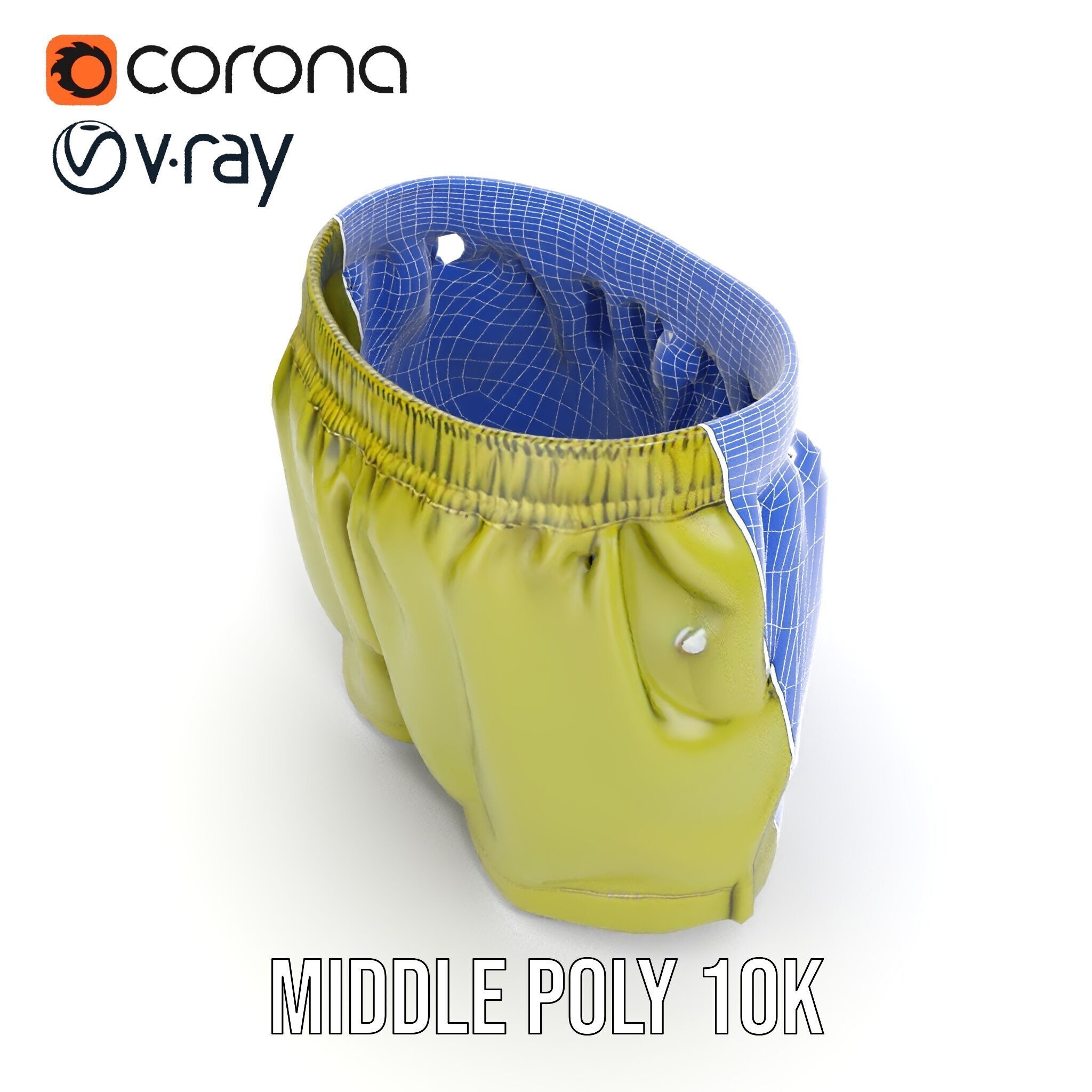 Casual Shorts Model Pack for D Clothing Low-poly 3D model_22