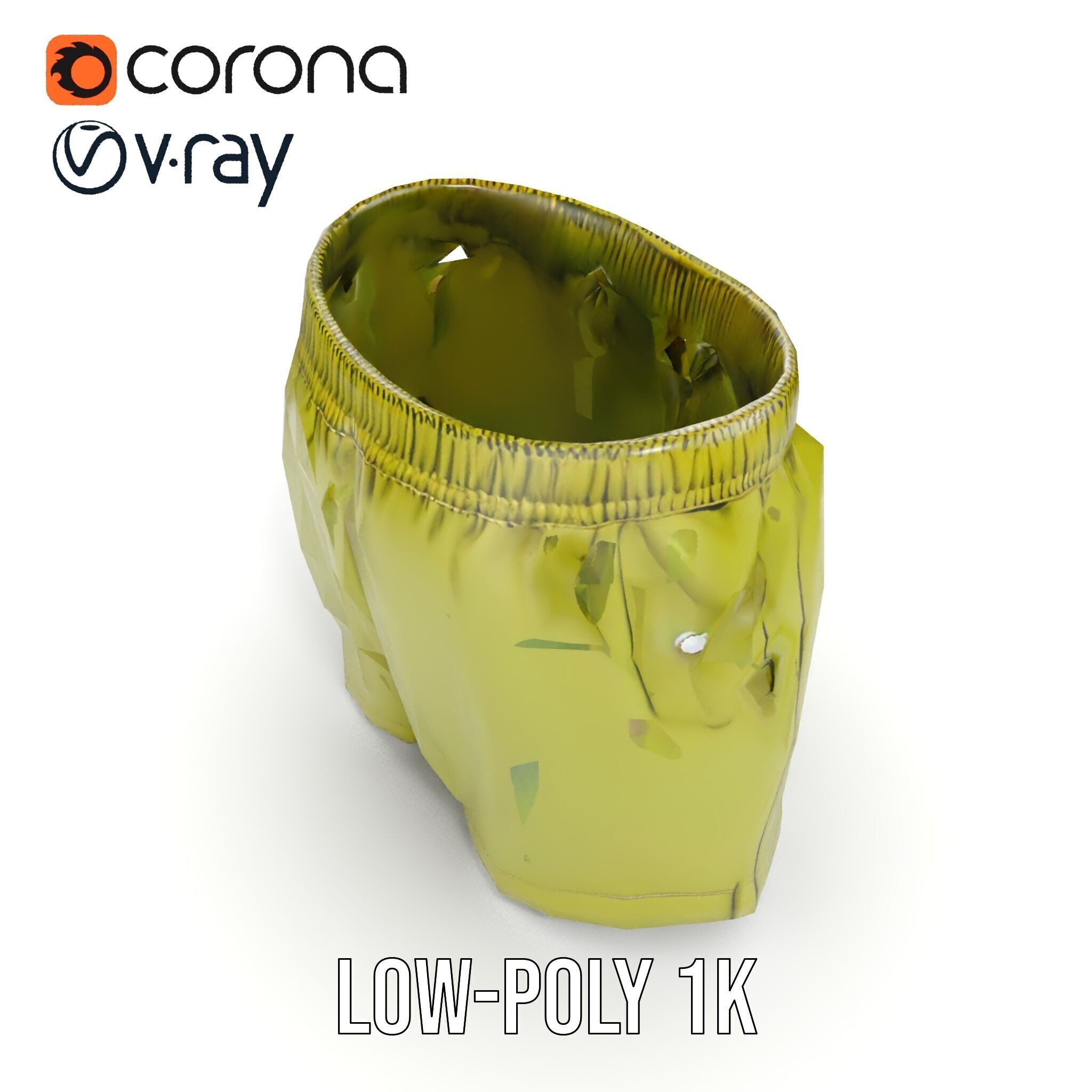 Casual Shorts Model Pack for D Clothing Low-poly 3D model_23