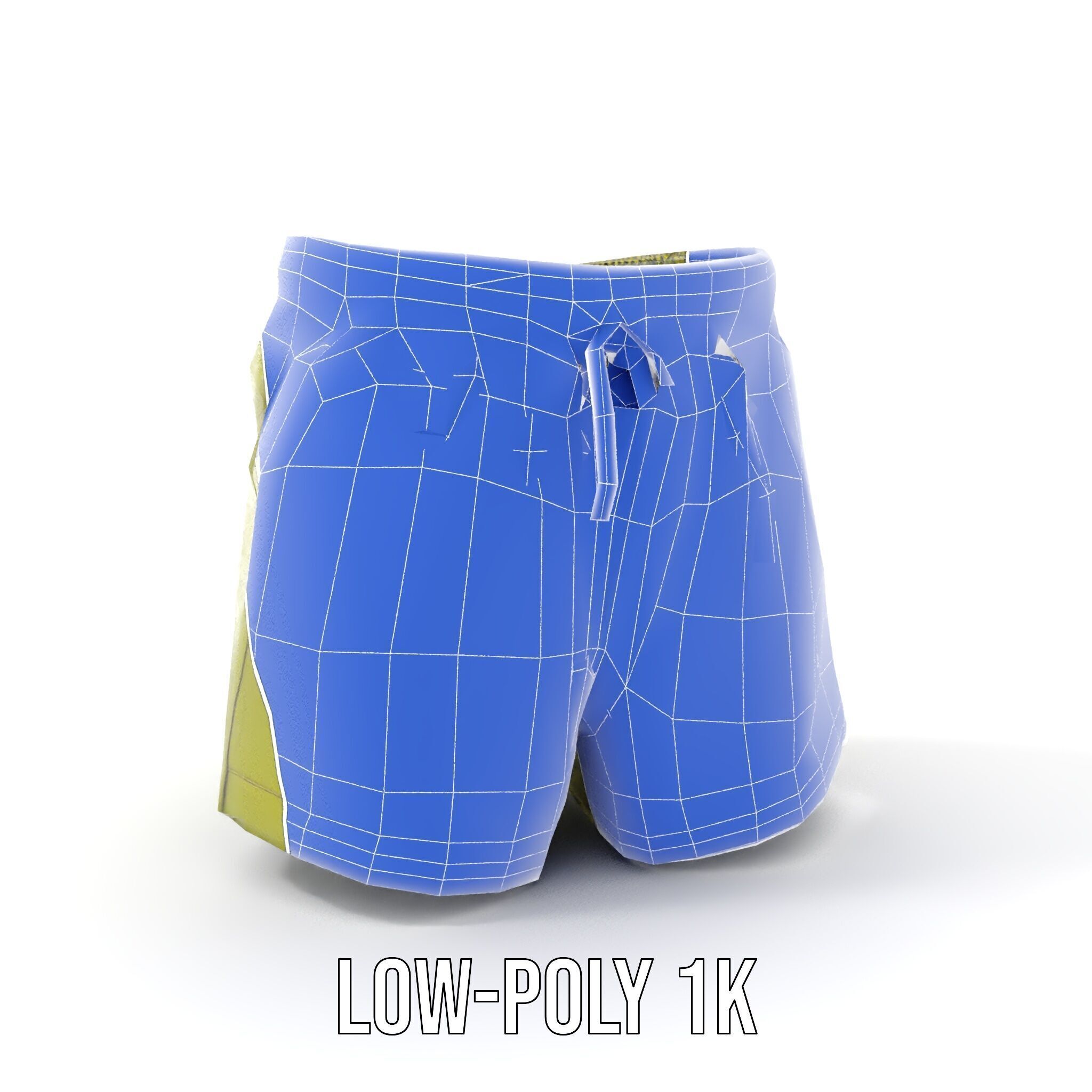 Casual Shorts Model Pack for D Clothing Low-poly 3D model_16