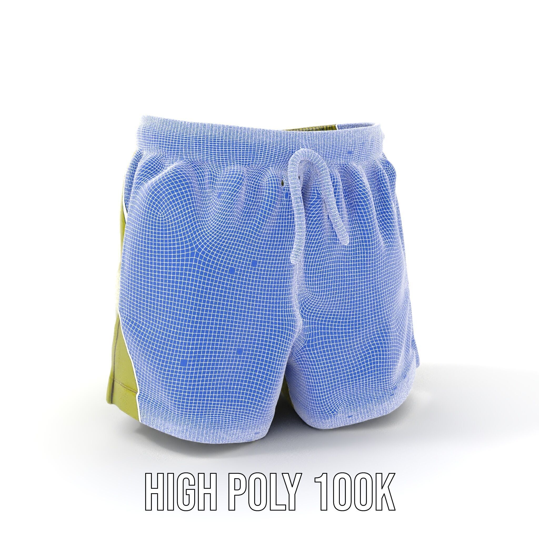 Casual Shorts Model Pack for D Clothing Low-poly 3D model_4