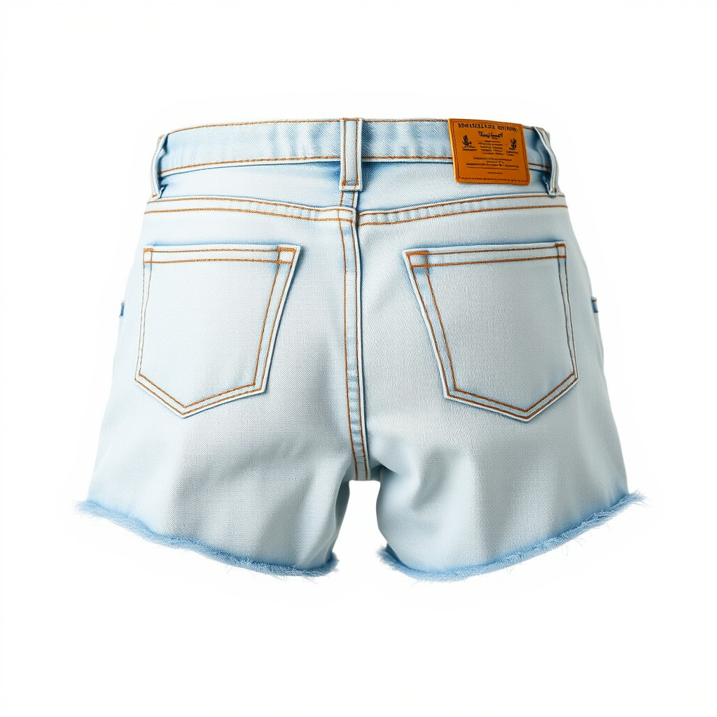 Denim Shorts Model Pack for Realistic Rendering and Animation Low-poly 3D model_2