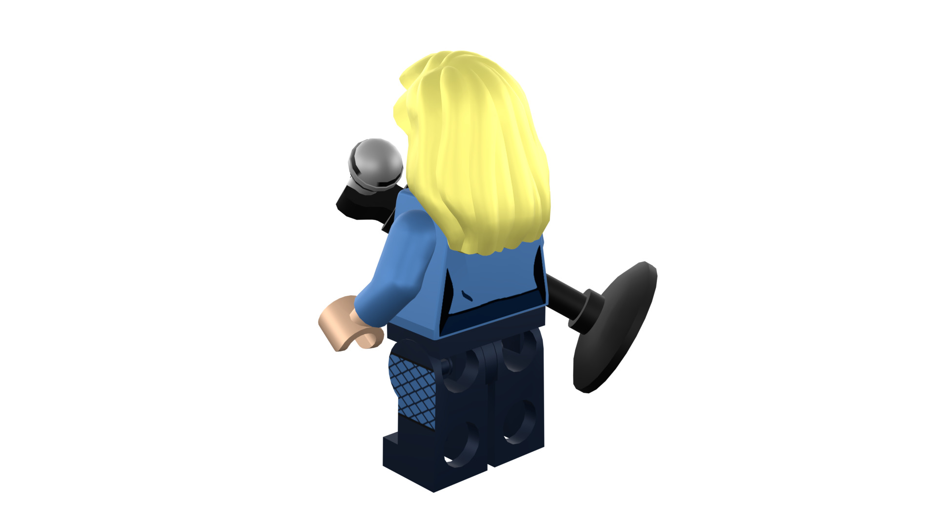 3D-print-Minifigure - 71020-19 Black Canary 3D print model_48
