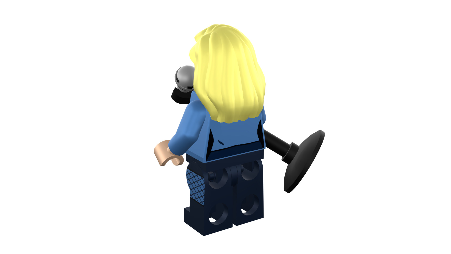 3D-print-Minifigure - 71020-19 Black Canary 3D print model_44