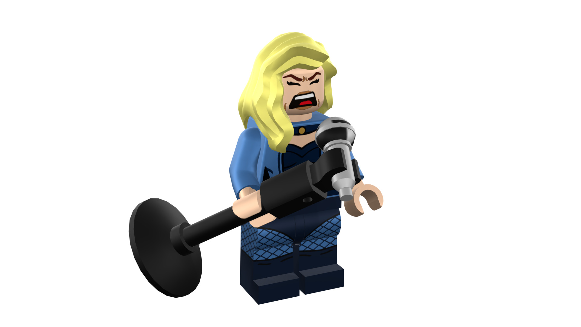3D-print-Minifigure - 71020-19 Black Canary 3D print model_19