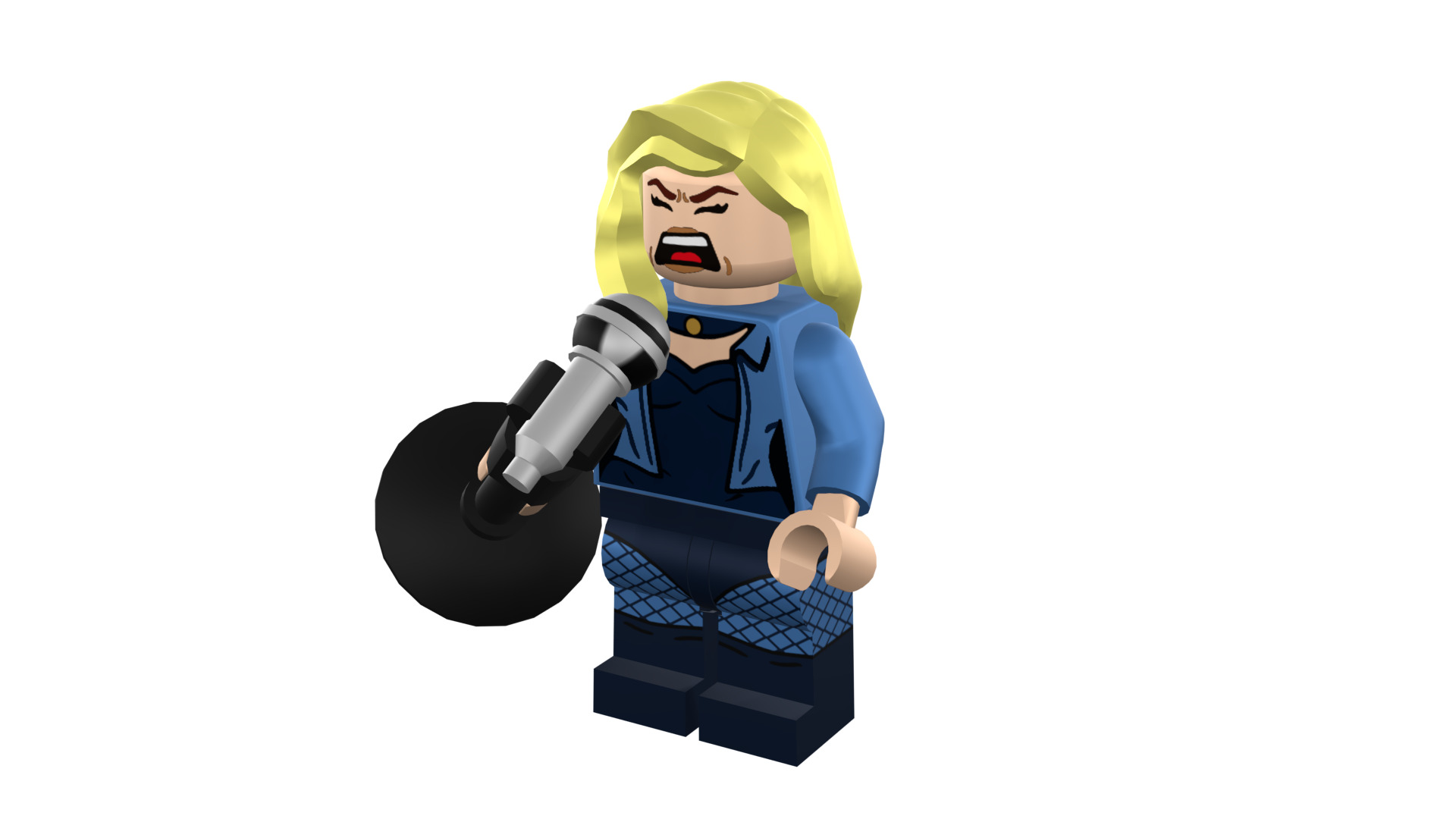 3D-print-Minifigure - 71020-19 Black Canary 3D print model_23