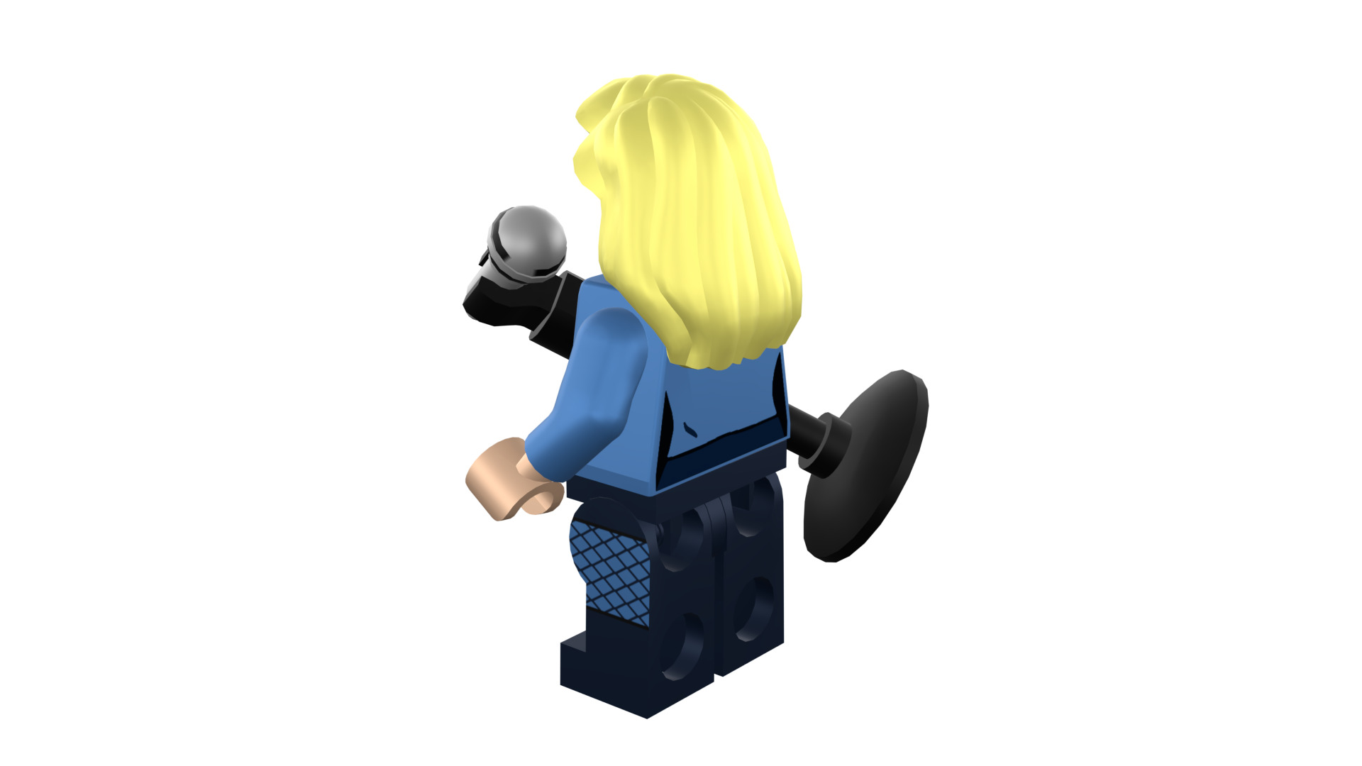3D-print-Minifigure - 71020-19 Black Canary 3D print model_9