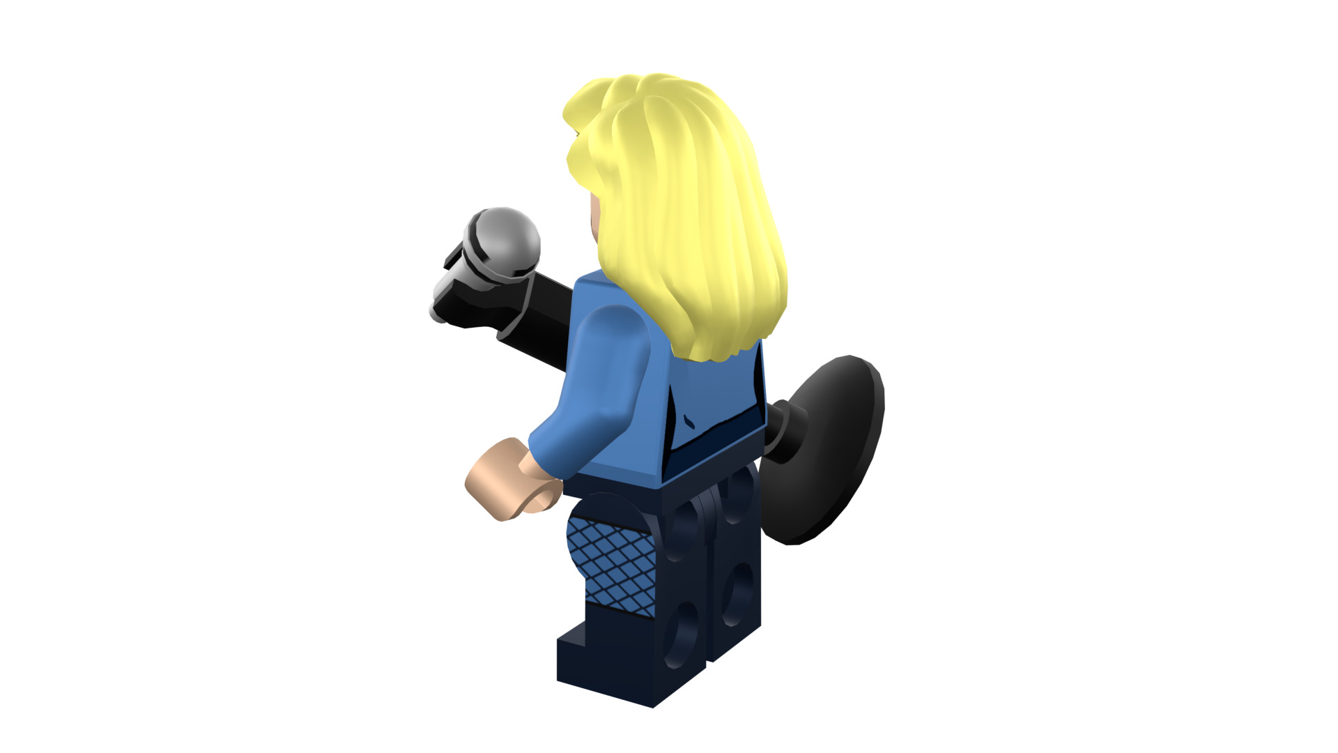 3D-print-Minifigure - 71020-19 Black Canary 3D print model_17