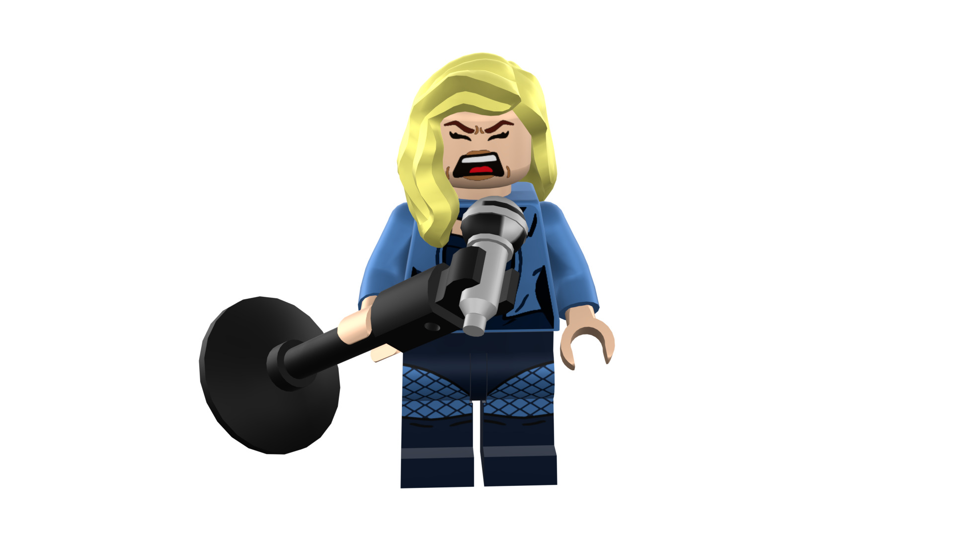 3D-print-Minifigure - 71020-19 Black Canary 3D print model_46