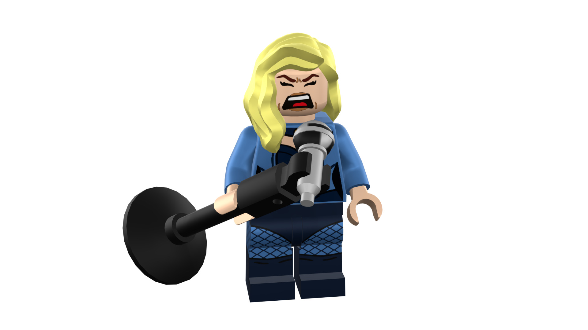 3D-print-Minifigure - 71020-19 Black Canary 3D print model_7