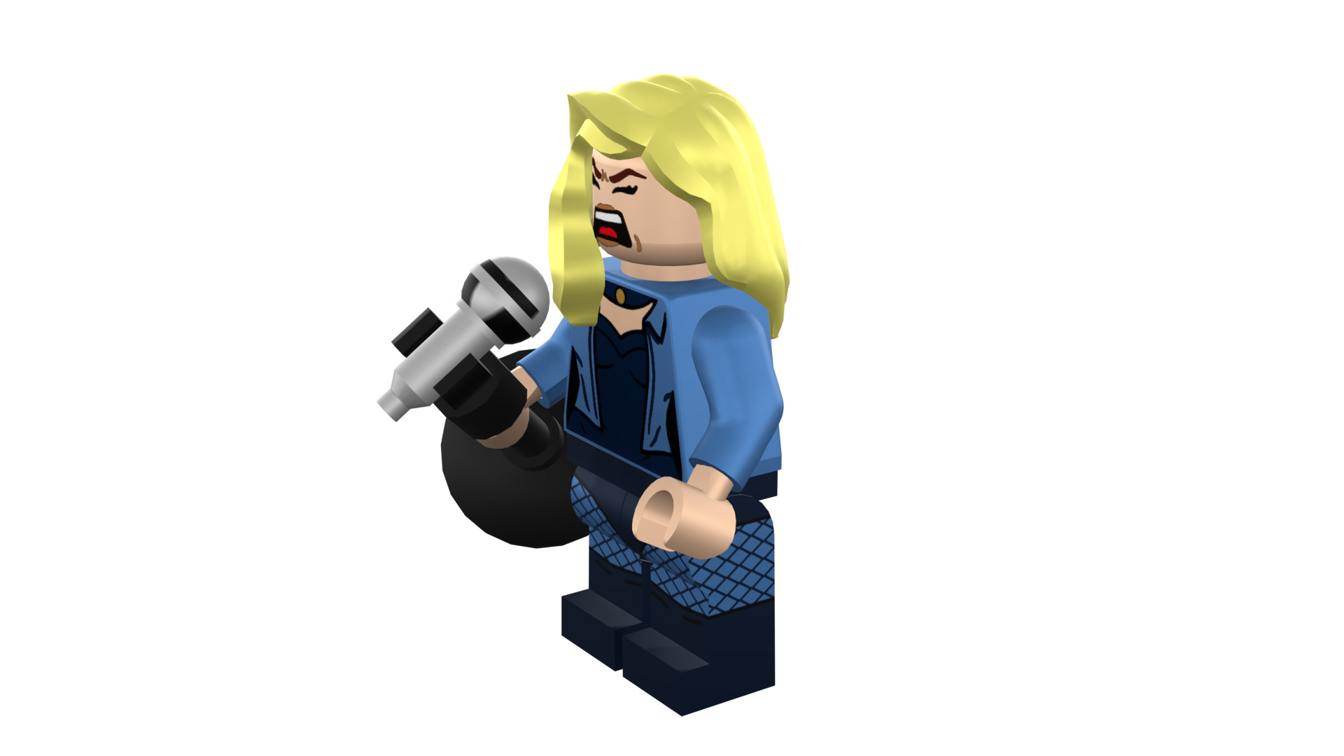 3D-print-Minifigure - 71020-19 Black Canary 3D print model_13