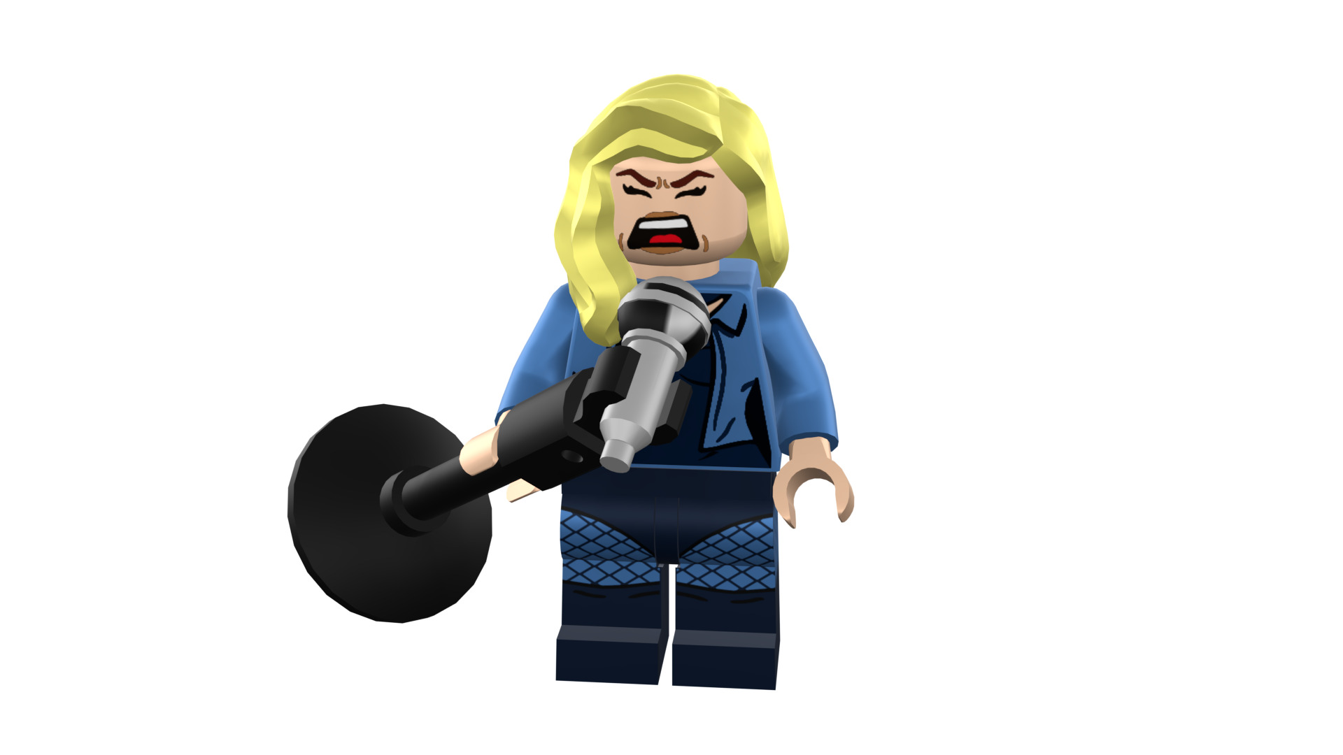 3D-print-Minifigure - 71020-19 Black Canary 3D print model_45