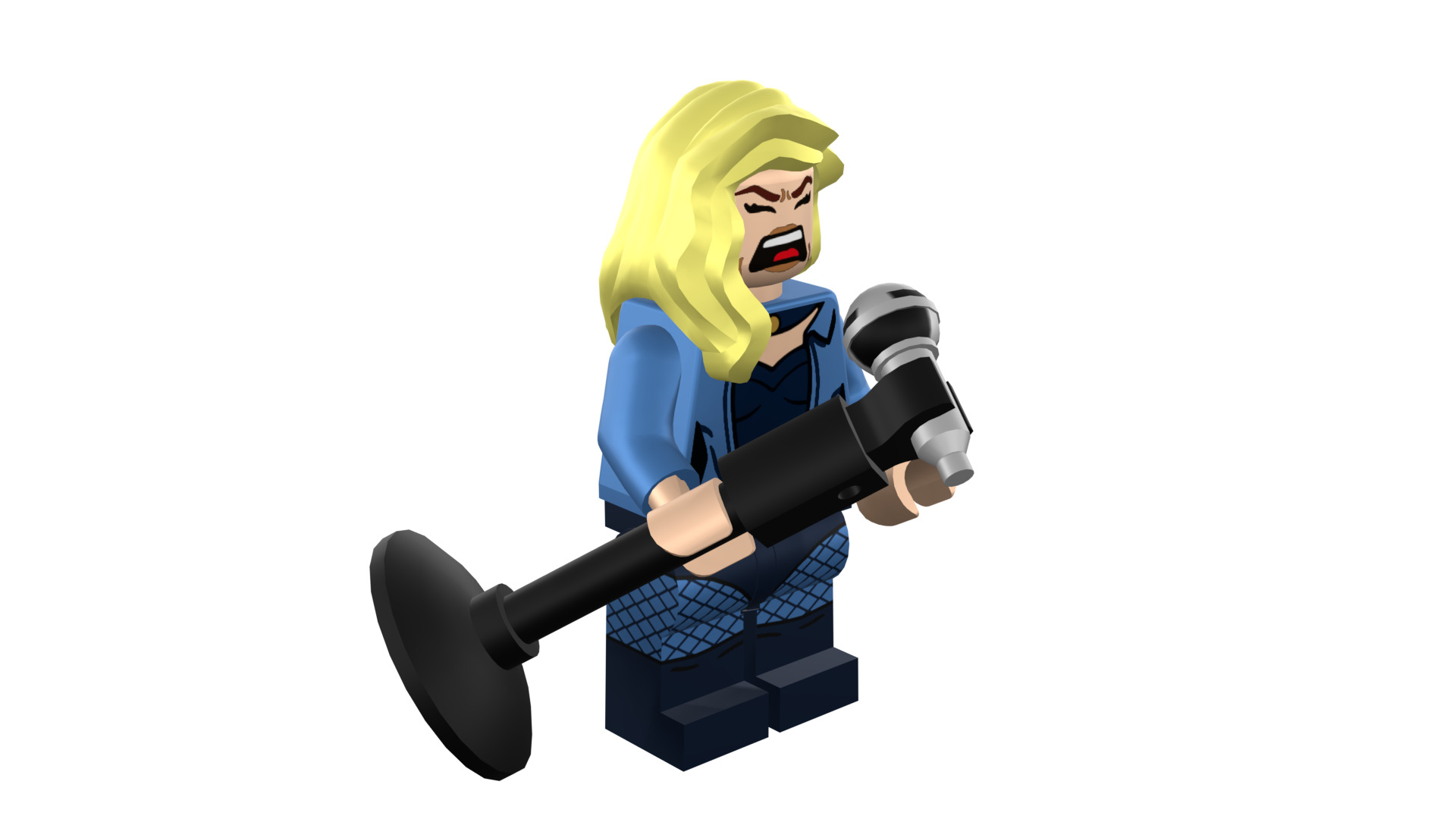 3D-print-Minifigure - 71020-19 Black Canary 3D print model_22