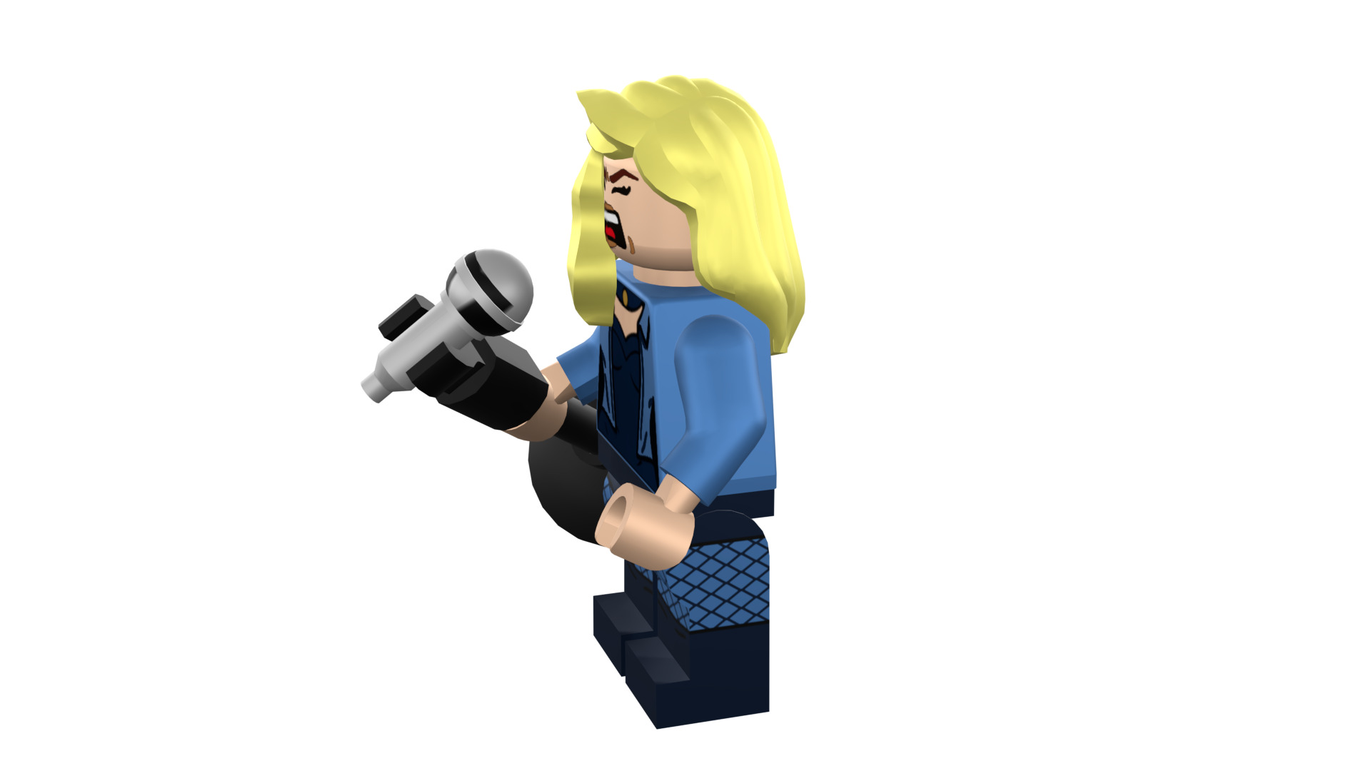 3D-print-Minifigure - 71020-19 Black Canary 3D print model_18