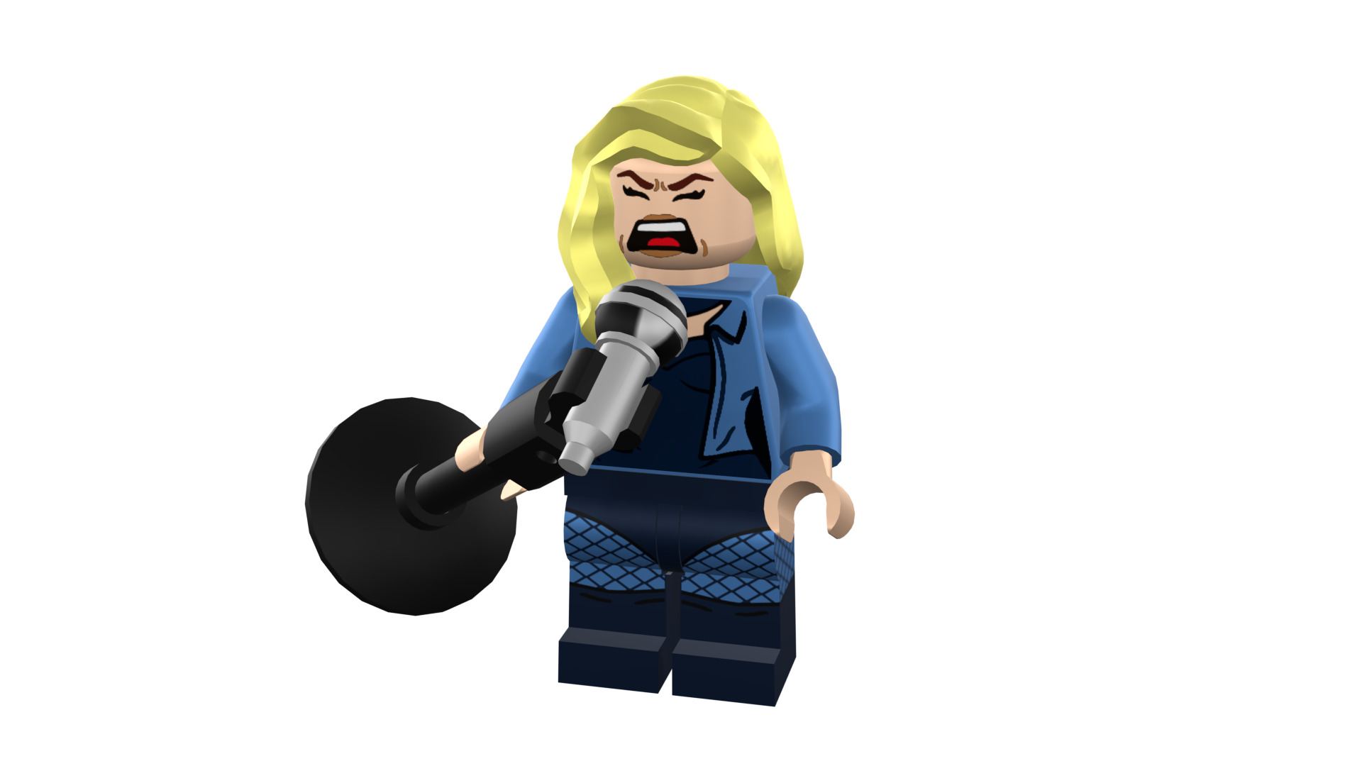 3D-print-Minifigure - 71020-19 Black Canary 3D print model_49