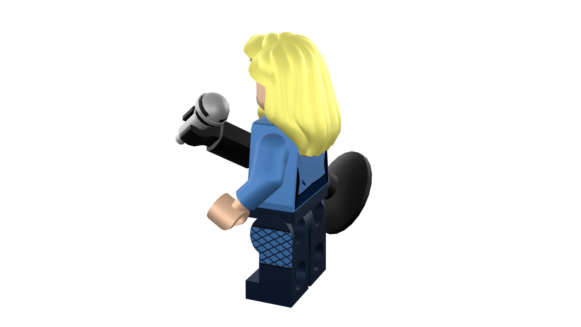 3D-print-Minifigure - 71020-19 Black Canary 3D print model_16