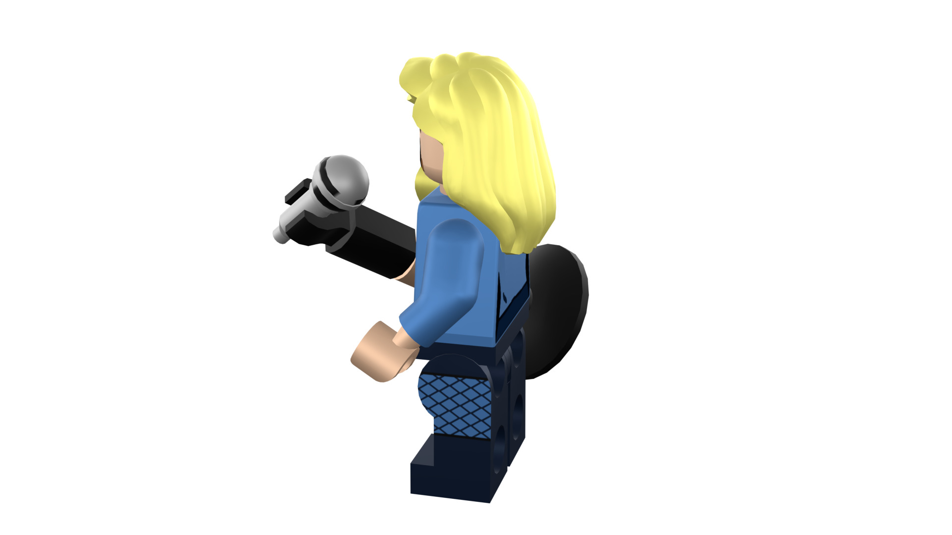 3D-print-Minifigure - 71020-19 Black Canary 3D print model_26