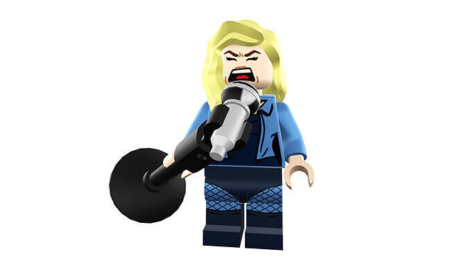 3D-print-Minifigure - 71020-19 Black Canary 3D print model