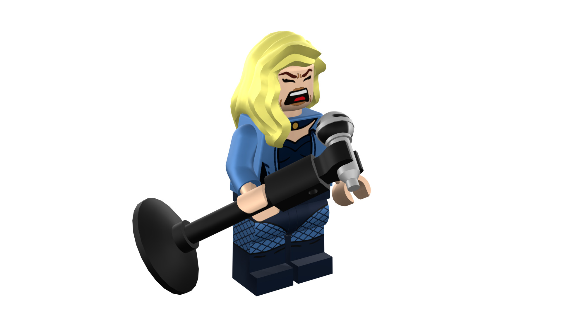 3D-print-Minifigure - 71020-19 Black Canary 3D print model_21
