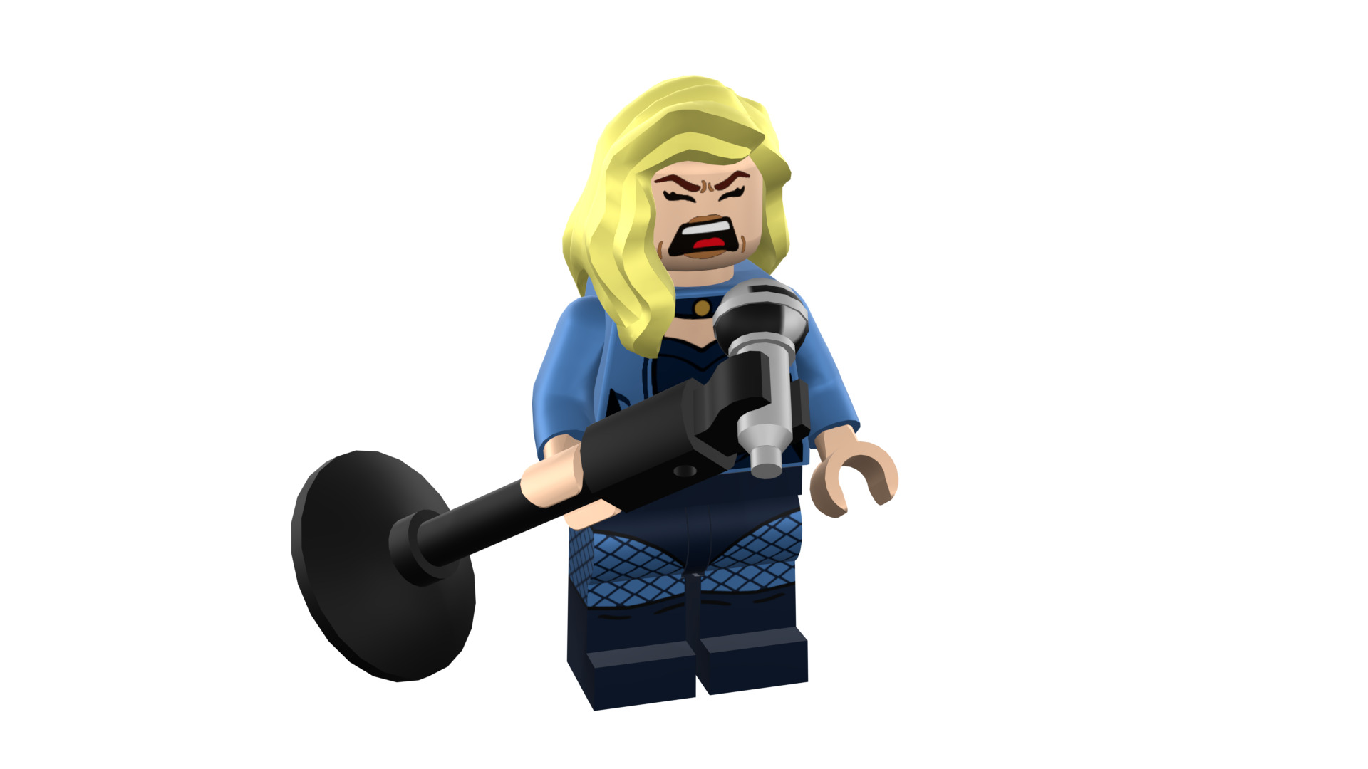 3D-print-Minifigure - 71020-19 Black Canary 3D print model_20
