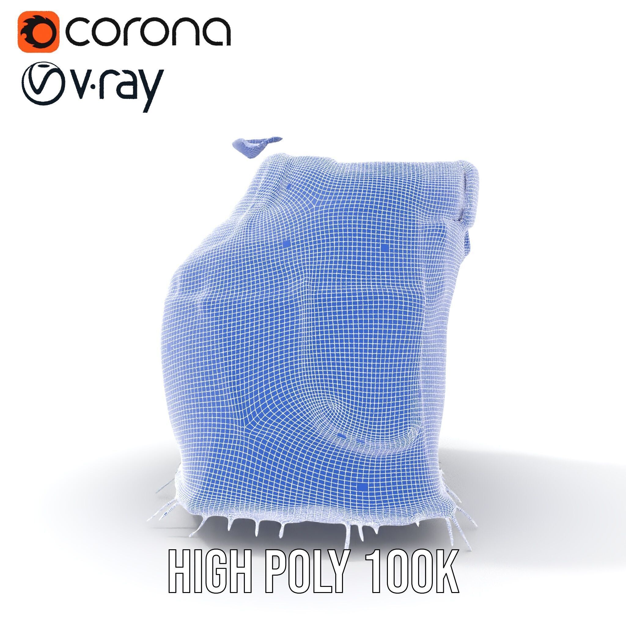 Stylish Denim Skirt Model Pack Low-poly 3D model_37