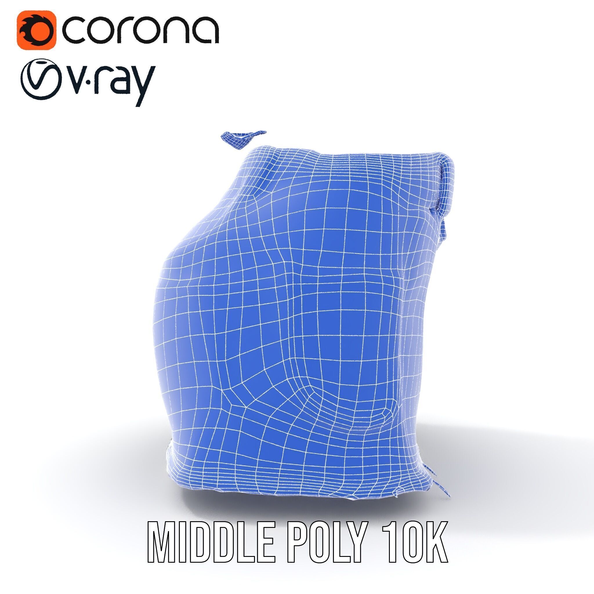 Stylish Denim Skirt Model Pack Low-poly 3D model_25