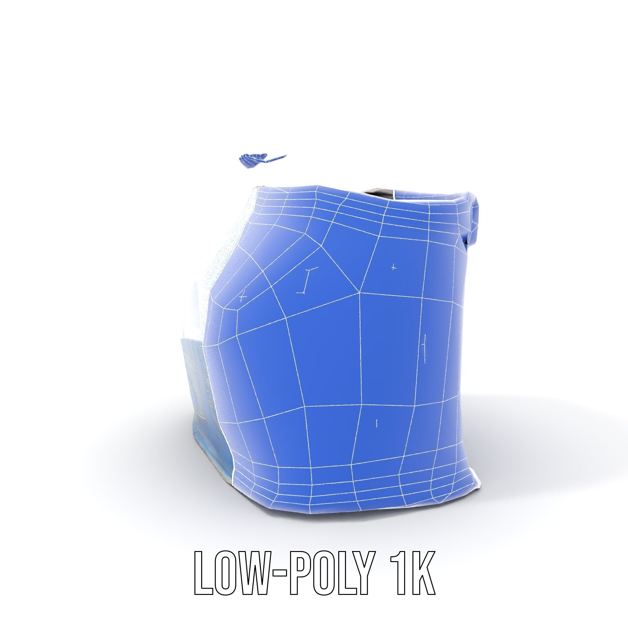 Stylish Denim Skirt Model Pack Low-poly 3D model_18