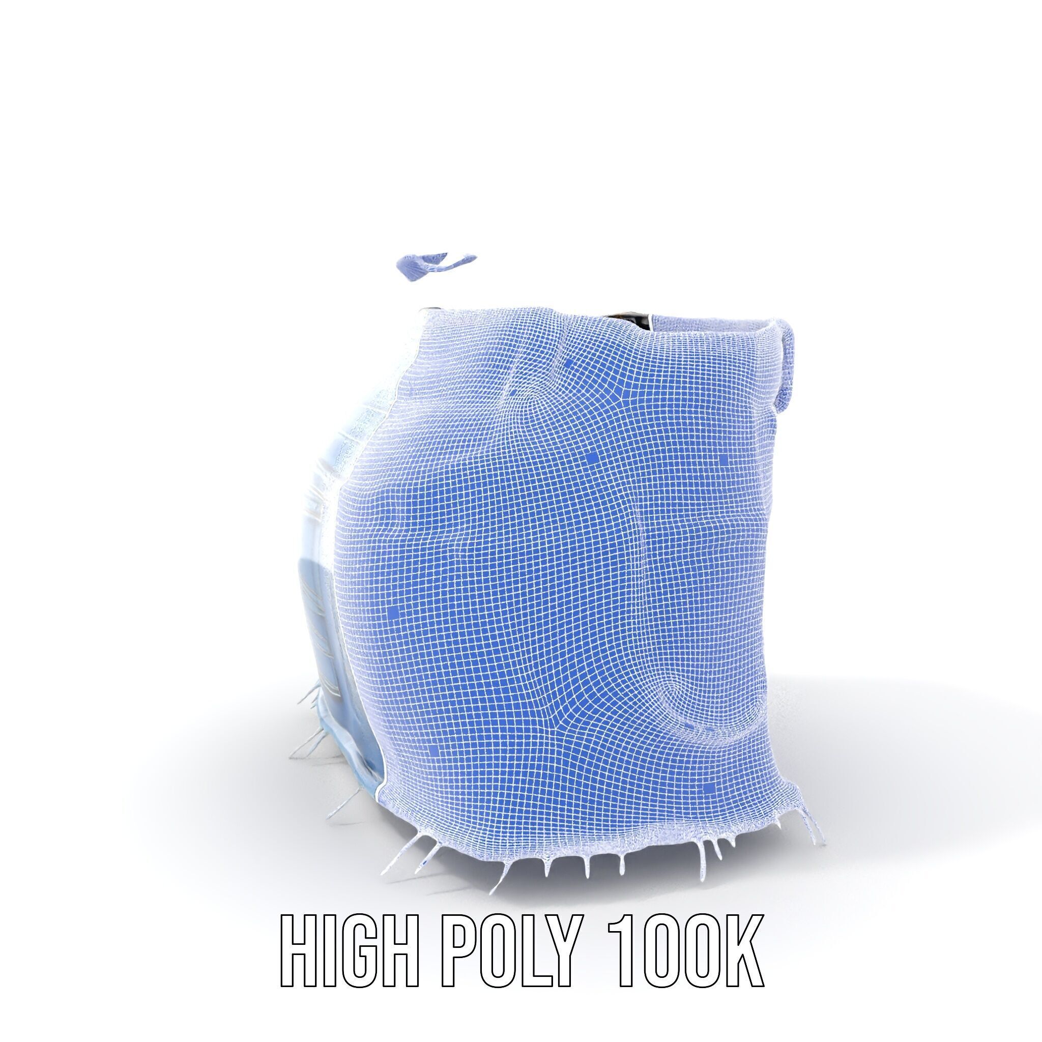 Stylish Denim Skirt Model Pack Low-poly 3D model_4