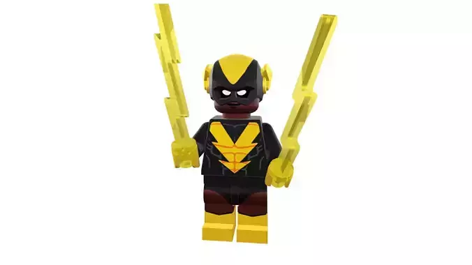 3D-print-Minifigure - 71020-20 Black Vulcan