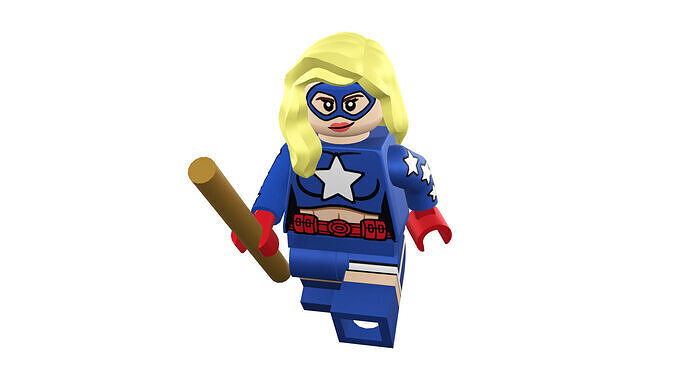 3D-print-Minifigure - 71026-4 Stargirl 3D print model
